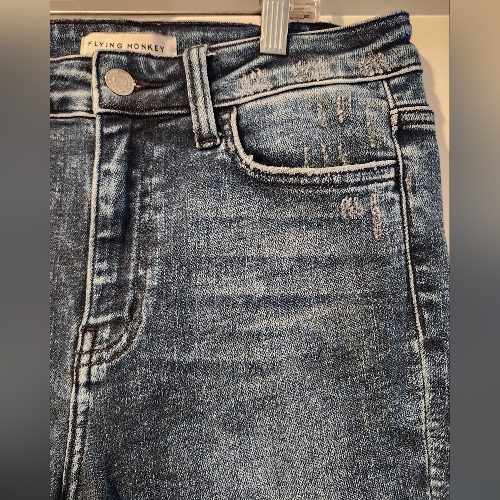 Flying Monkey Blue High Rise Ankle Skinny Jeans - Picture 5 of 6